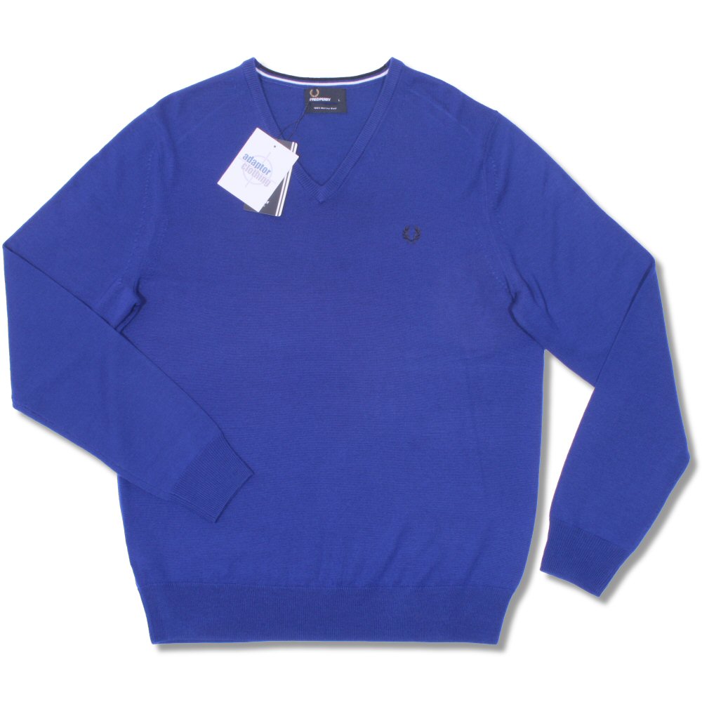 Fred Perry Mod 60's Merino Wool Knit V Neck Jumper | Adaptor Clothing